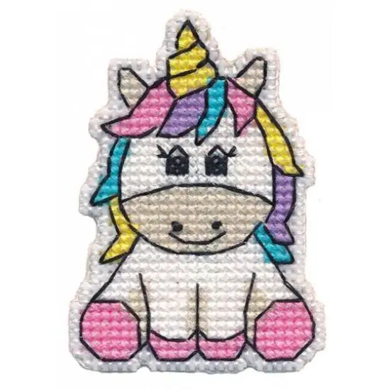 Oven Badge - Unicorn Cross Stitch Kit {1}