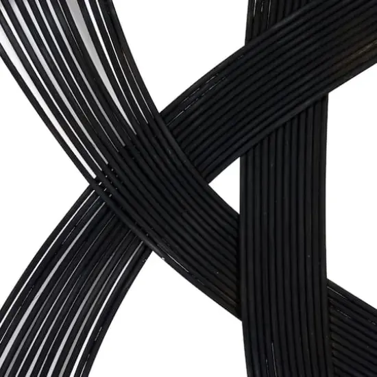 Black Wood Modern Wall Decor, 34" x 34" x 1" {5}