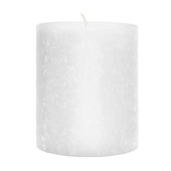 Root Candles Timberline™ 4" x 4" Unscented Pillar Candle White {1}