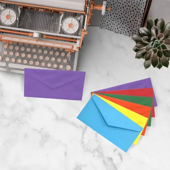 JAM Paper 3.875" x 7.5" Assorted Color Business Envelopes, 150ct. {4}