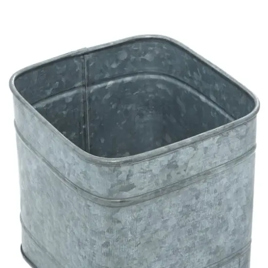 Silver Metal Farmhouse Box Set, 7" & 8" {4}