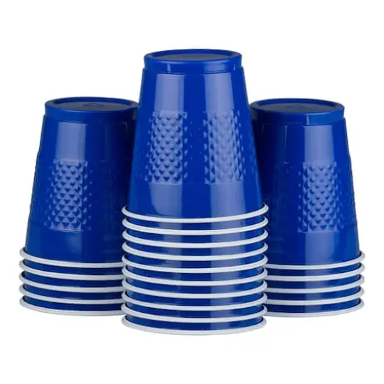 JAM Paper 12oz.Plastic Party Cups, 20ct. Blue {1}
