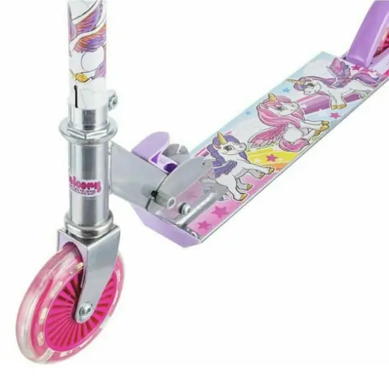 Unicorn Folding Scooter With Flashing Wheels {3}