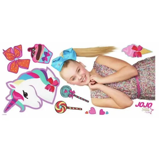 RoomMates Jojo Siwa Unicorn Dream Peek & Stick Giant Decals {4}