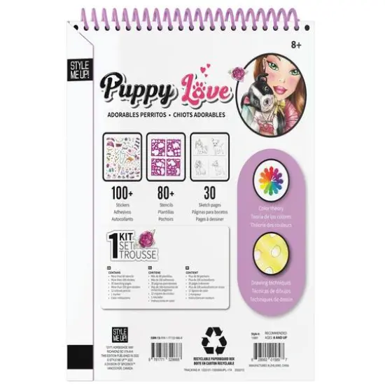 Style Me Up! Puppy Love Sketch Art Kit {5}