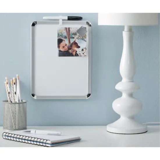 8.5" x 11" White Magnetic Dry Erase Board by B2C&reg; {4}