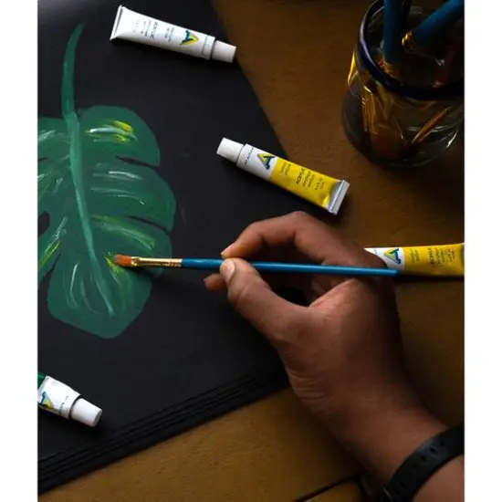 Fredrix Creative Series 12" x 16" Black Canvas Pad {5}