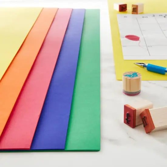 24" x 12" 65lb. Cardstock Paper by Recollections™, 30 Sheets Primary {3}