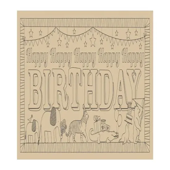 Lullubee Birthday Parade Giant Coloring Mural {1}