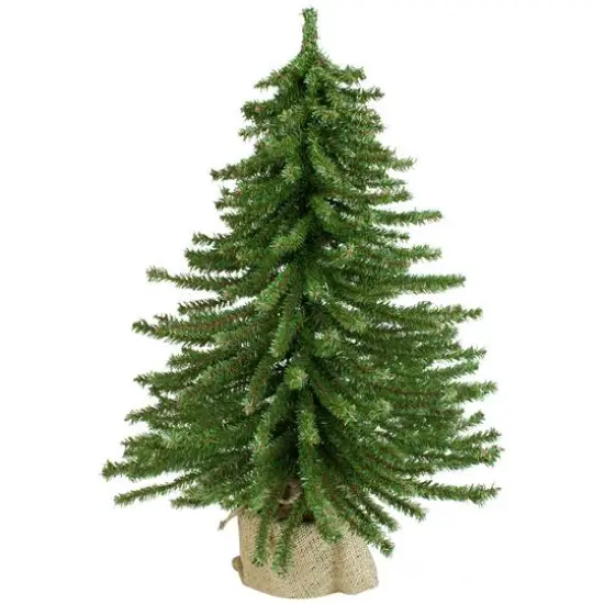 2ft. Unlit Potted Downswept Mini Village Pine Medium Artificial Christmas Tree {1}
