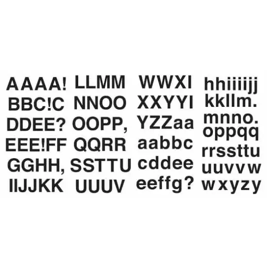 RoomMates Black Sans Serif Alphabet Peel & Stick Decals {1}