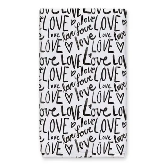 Love Typography 16" x 25" Tea Towel - Set of 2 {3}