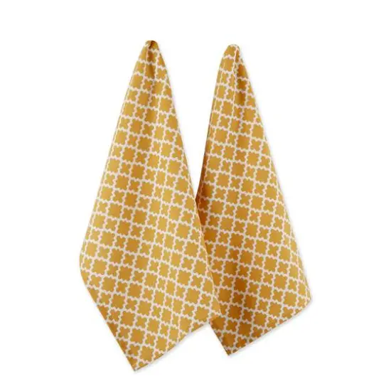 DII&reg; Lattice Dishtowels, 2ct. Spice {2}
