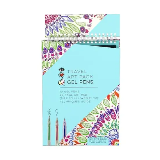 Bright Stripes Gel Pens Travel Art Pack {1}