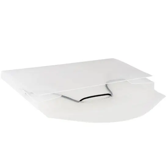 JAM Paper Clear 5.5" x 7.5" Elastic Closure Plastic Portfolio {4}