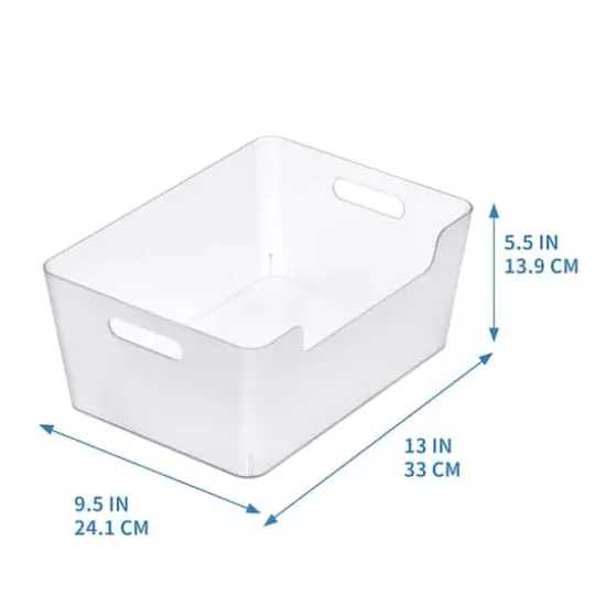 Large Clear Open Storage Bin by Simply Tidy&reg; {5}