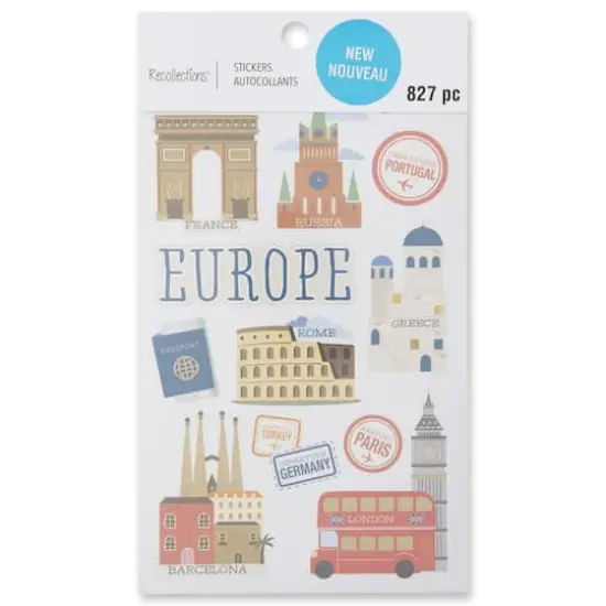Europe Sticker Book by Recollections&trade; {4}