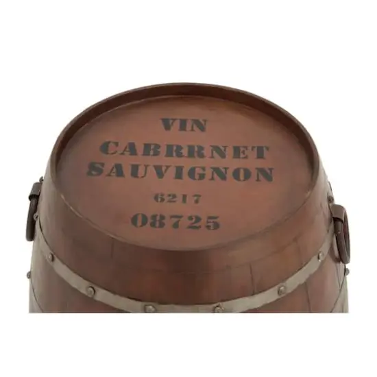 Brown Iron Farmhouse Accent Table, 19" x 20" x 20" {4}