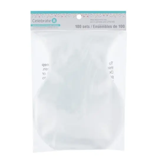 Clear Curved Treat Bags with Ties by Celebrate It&reg;, 100ct. {5}