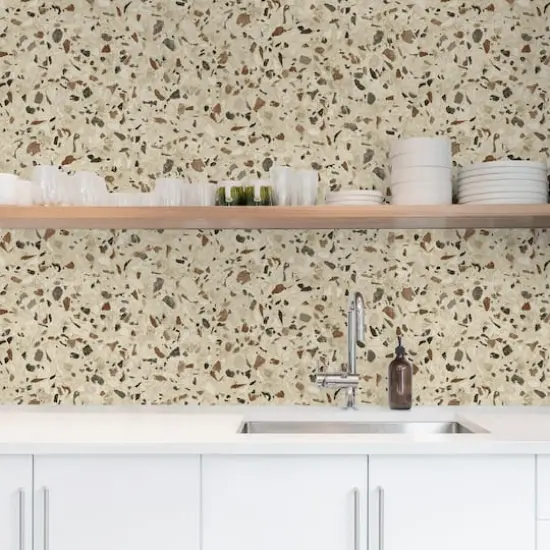 Surface Style Floored Peel & Stick Wallpaper Nutmeg {4}