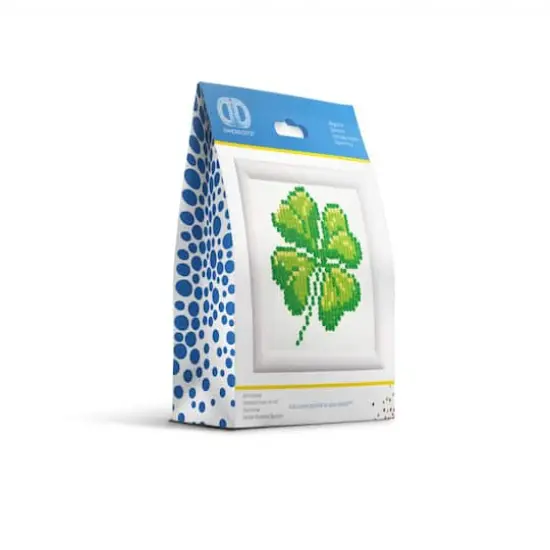Diamond Dotz&reg; Beginner Four Leaf Clover with Frame Diamond Facet Art Kit {3}