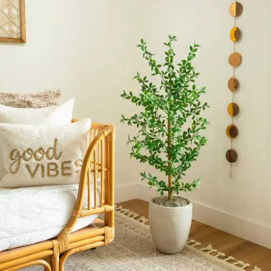 4ft. Artificial Shady Lady Black Olive Tree {7}