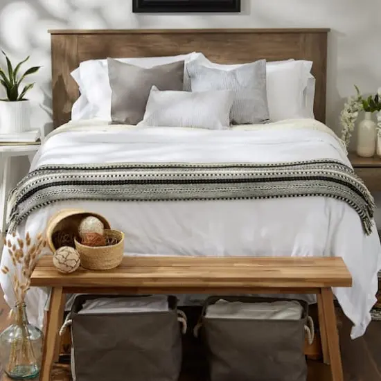 DII&reg; Black Braided Stripe Throw {5}