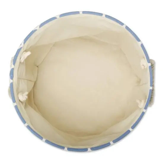 DII&reg; Large Round Polyester Lattice Bin French Blue {4}