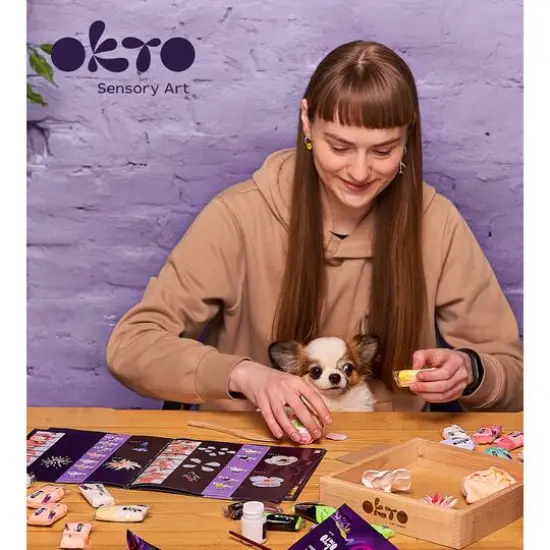 OKTO DIY Wood & Craft Romance Flowers Clay Kit {8}