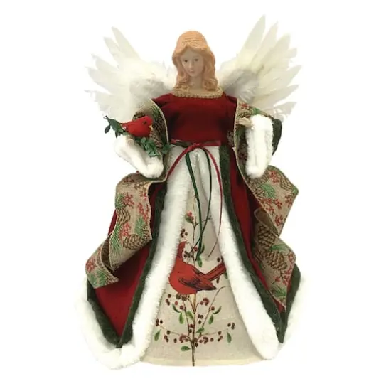 Santa's Workshop 16" Cardinal Angel Tree Topper {1}