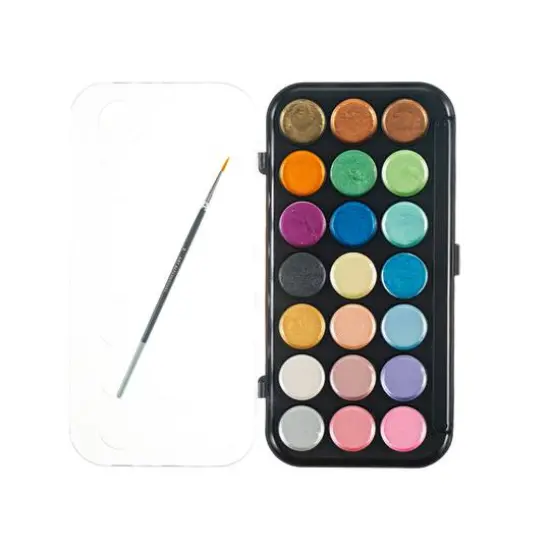Art Alternatives 20-Color Pearlescent Watercolor Pan Set {1}