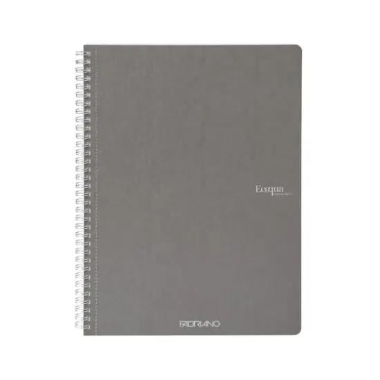 Fabriano&reg; EcoQua Original A4 Spiral-Bound Graph Notebook Gray {1}