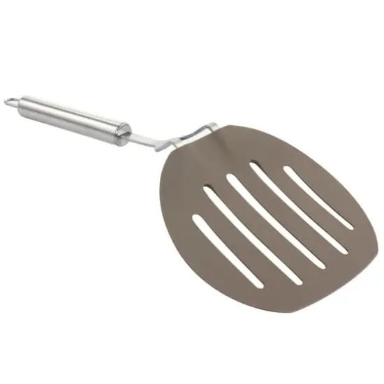 Martha Stewart Taupe Nylon Wide Slotted Pancake Turner {5}