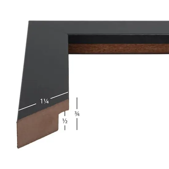 2 Pack Craig Frames Bauhaus Mystic Satin Black Picture Frame {3}