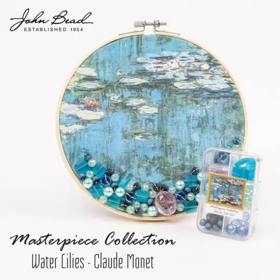John Bead Masterpiece Collection Glass Bead Box Mix Water Lilies/Claude Monet {5}