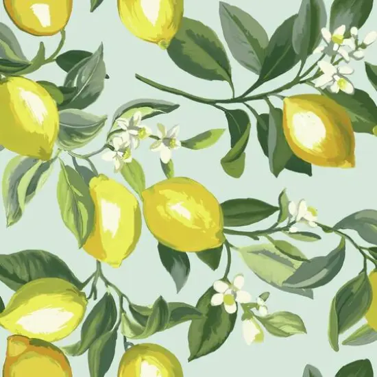 RoomMates Lemon Zest Peel & Stick Wallpaper Yellow/Beige {2}