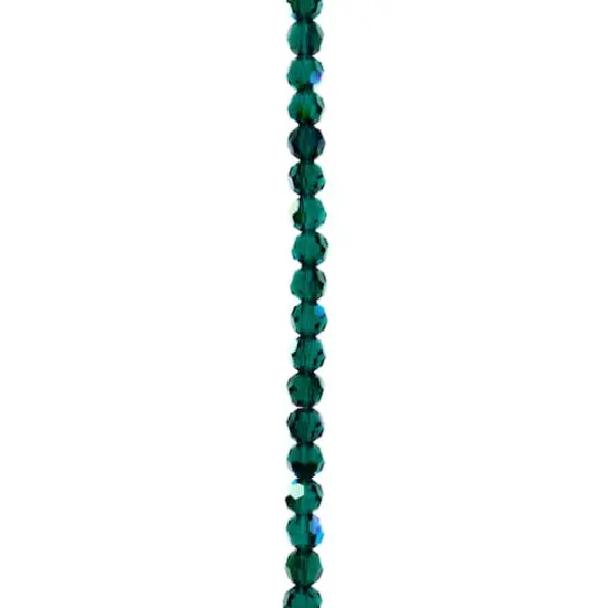 Preciosa Glass Crystal Round Beads, 4mm by Bead Landing&trade; Emerald AB {1}