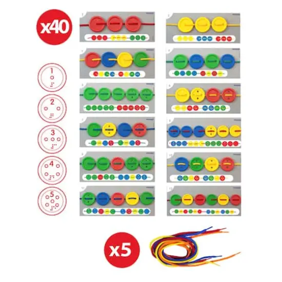 Miniland Activity Buttons, 57 Pieces {4}