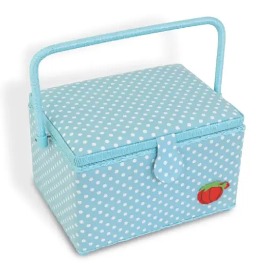 Dritz&reg; Aqua Dots Large Sewing Basket Kit {4}