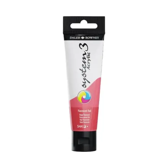 Daler-Rowney&reg; Original System 3 Acrylic Paint, 59mL 544 Fluorescent Red {1}
