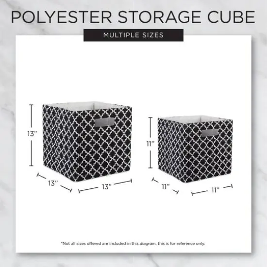 DII&reg; 13" Gray & White Dots Storage Cube, 2ct. {6}