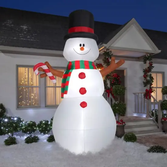 10ft. Airblown&reg; Inflatable Animated Swiveling Snowman {3}