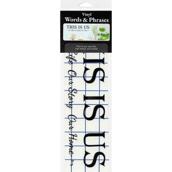 Leisure Arts&reg; Vinyl Matte Black This Is Us Decal {4}