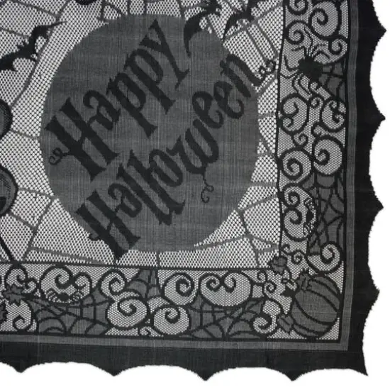 DII&reg; 72" Happy Halloween Lace Tablecloth {5}