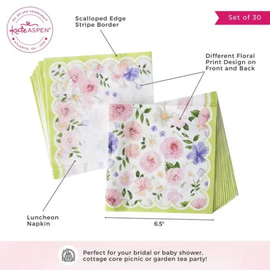 Kate Aspen&reg; Tea Time Party 2-Ply Paper Napkins Set {7}