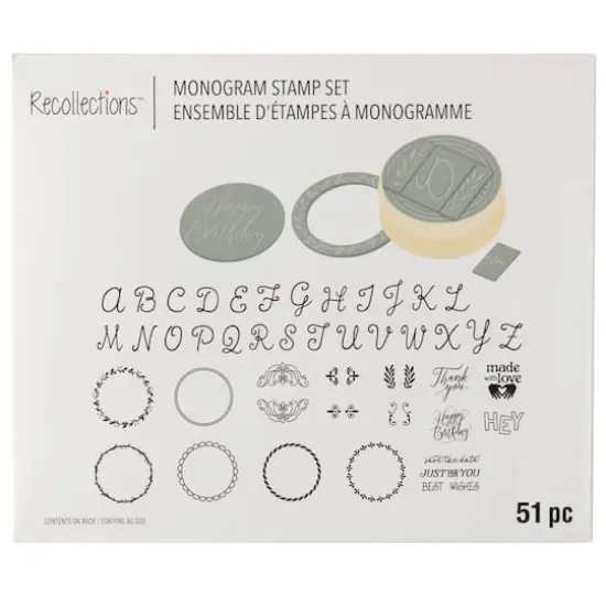 Interchangeable Monogram Stamp Kit by Recollections&trade; {7}