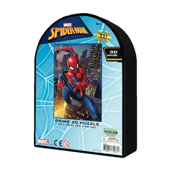 Marvel - Spider-Man 3D Lenticular Jigsaw Puzzle in a Collectible Shaped Tin: 300 Pcs {4}