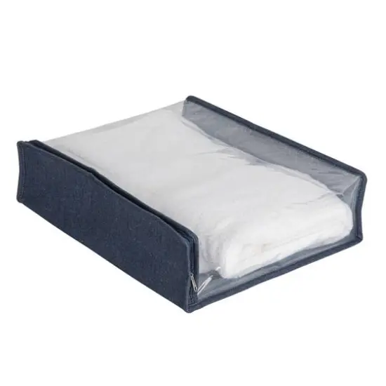 Household Essentials 16" Denim Blue Under the Bed Zippered Sweater Storage Bag, 3ct. {5}