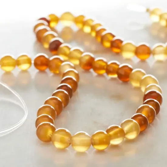 Yellow Agate Round Beads by Bead Landing&trade;, 4mm {3}