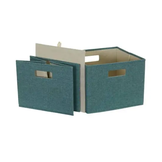 Household Essentials Storage Cubes, 2ct. Teal {7}
